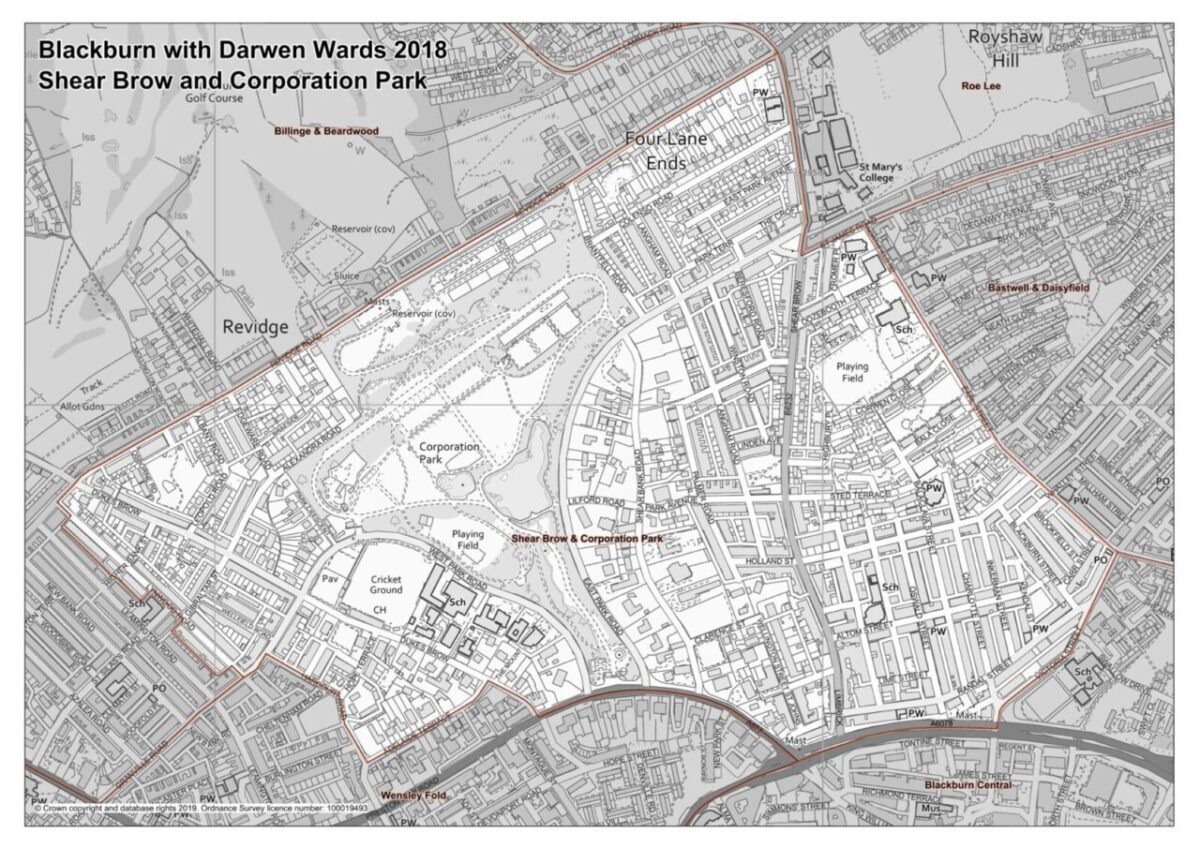 Maps of the 8 wards that are likely to be affected by new lockdown restrictions in Blackburn - BwD Ward Maps Page 7 1 scaled