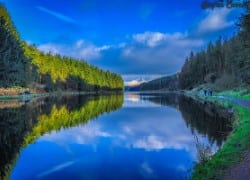 Turton and Entwistle Reservoir - view from the bottom Custom